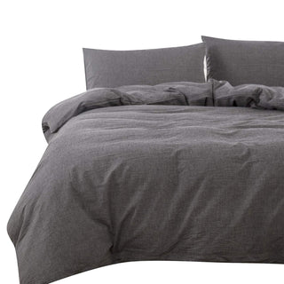 AVA.Home オーガニックコットン 掛け布団カバー 洗いざらし 綿100% 防ダニ加工