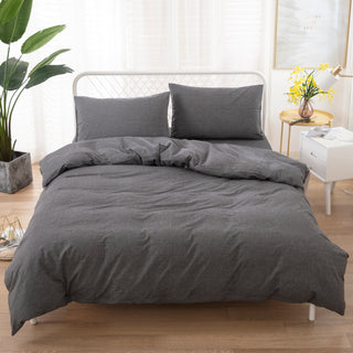 AVA.Home オーガニックコットン 掛け布団カバー 洗いざらし 綿100% 防ダニ加工