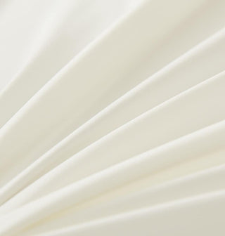 AVA.Home フラットシーツ シングル 150×250cm ホワイト 綿混 ピーチスキン加工