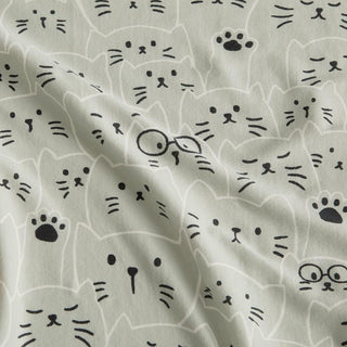 AVA.Home 天竺ニットボックスシーツ 綿100% 花柄 マットレスカバー ベッドシーツ