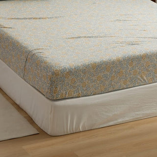 AVA.Home 天竺ニットボックスシーツ 綿100% 花柄 マットレスカバー ベッドシーツ