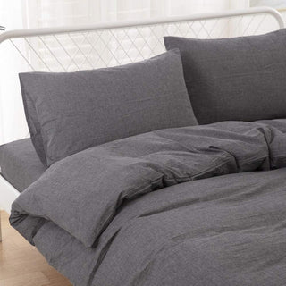 AVA.Home オーガニックコットン 掛け布団カバー 洗いざらし 綿100% 防ダニ加工