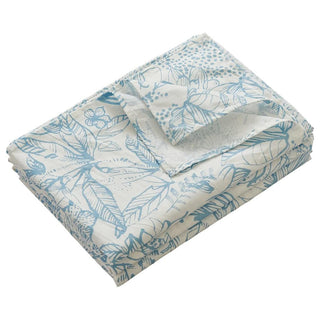 AVA.Home フラットシーツ 綿100% シングル 花柄 敷きシーツ マットレスカバー 防ダニ 抗菌