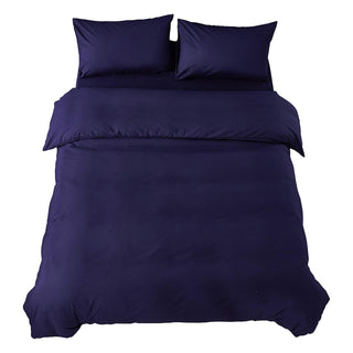 AVA.Home 布団カバー4点セット シングル 綿混素材 ピーチスキン加工 速乾 防ダニ