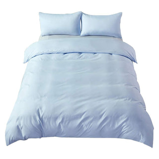 AVA.Home 布団カバー4点セット シングル 綿混素材 ピーチスキン加工 速乾 防ダニ