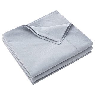 AVA.Home オーガニックコットン フラットシーツ 綿100% 洗いざらし加工 シングル・ダブル対応