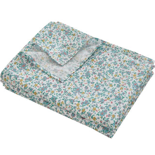 AVA.Home フラットシーツ 綿100% シングル 花柄 敷きシーツ マットレスカバー 防ダニ 抗菌