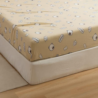 AVA.Home 天竺ニットボックスシーツ 綿100% 花柄 マットレスカバー ベッドシーツ