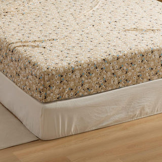 AVA.Home 天竺ニットボックスシーツ 綿100% 花柄 マットレスカバー ベッドシーツ