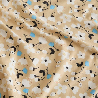 AVA.Home 天竺ニットボックスシーツ 綿100% 花柄 マットレスカバー ベッドシーツ