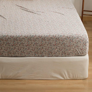 AVA.Home 天竺ニットボックスシーツ 綿100% 花柄 マットレスカバー ベッドシーツ