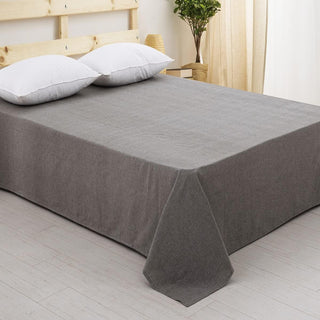 AVA.Home オーガニックコットン フラットシーツ 綿100% 洗いざらし加工 シングル・ダブル対応