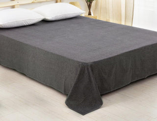 AVA.Home オーガニックコットン フラットシーツ 綿100% 洗いざらし加工 シングル・ダブル対応