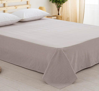 AVA.Home オーガニックコットン フラットシーツ 綿100% 洗いざらし加工 シングル・ダブル対応