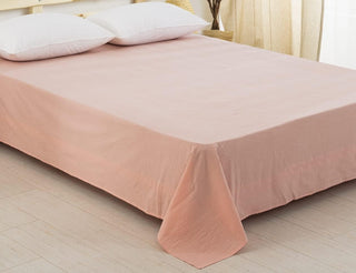 AVA.Home オーガニックコットン フラットシーツ 綿100% 洗いざらし加工 シングル・ダブル対応
