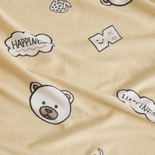 AVA.Home 天竺ニットボックスシーツ 綿100% 花柄 マットレスカバー ベッドシーツ