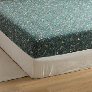 AVA.Home 天竺ニットボックスシーツ 綿100% 花柄 マットレスカバー ベッドシーツ