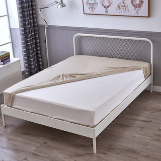 AVA.Home ボックスシーツ 綿100% 天竺ニット シングル～キング対応 防ダニ 抗菌 オールシーズン