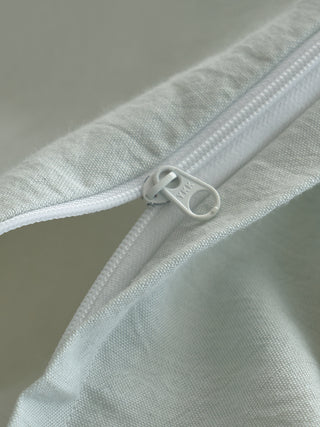 AVA.Home"浅語" (Sasayaki) プレミアム・テンセルリネン 4点セット | 生成り・くすみカラー | 繊細なレースとフリル