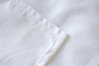 AVA.Home フラットシーツ シングル 150×250cm ホワイト 綿混 ピーチスキン加工