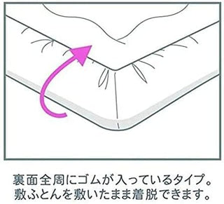 敷布団カバー ワンタッチシーツ 無地 洗い替え 防ダニ 通気吸湿 フィットシーツ 柔らかい