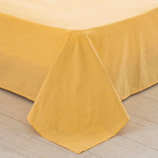 AVA.Home オーガニックコットン フラットシーツ 綿100% 洗いざらし加工 シングル・ダブル対応