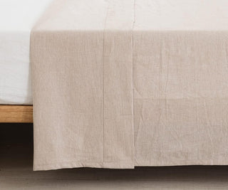 AVA.Home オーガニックコットン フラットシーツ 綿100% 洗いざらし加工 シングル・ダブル対応