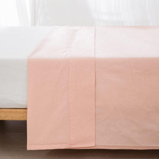 AVA.Home オーガニックコットン フラットシーツ 綿100% 洗いざらし加工 シングル・ダブル対応