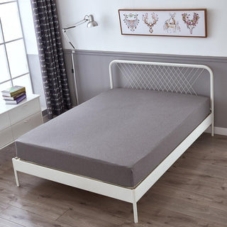 AVA.Home ボックスシーツ 綿100% 天竺ニット シングル～キング対応 防ダニ 抗菌 オールシーズン