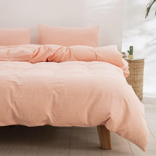 AVA.Home オーガニックコットン 掛け布団カバー 洗いざらし 綿100% 防ダニ加工