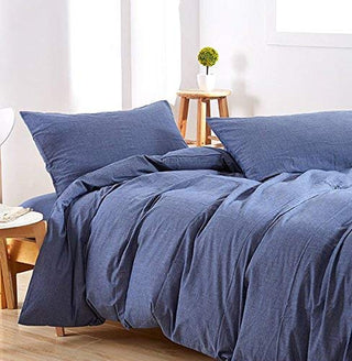 AVA.Home オーガニックコットン 掛け布団カバー 洗いざらし 綿100% 防ダニ加工