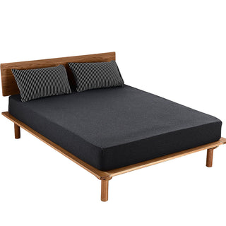 AVA.Home ボックスシーツ 綿100% 天竺ニット シングル～キング対応 防ダニ 抗菌 オールシーズン