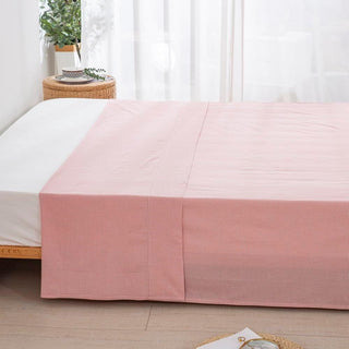 AVA.Home オーガニックコットン フラットシーツ 綿100% 洗いざらし加工 シングル・ダブル対応