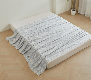 AVA.Home フラットシーツ 綿100% シングル 花柄 敷きシーツ マットレスカバー 防ダニ 抗菌