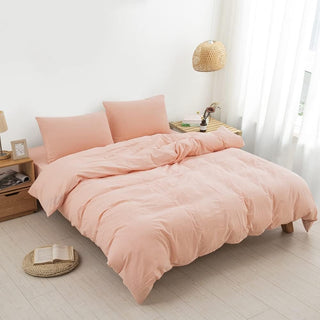 AVA.Home オーガニックコットン 掛け布団カバー 洗いざらし 綿100% 防ダニ加工