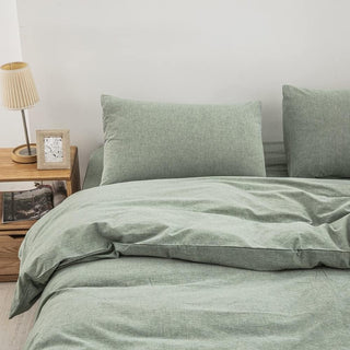 AVA.Home オーガニックコットン 掛け布団カバー 洗いざらし 綿100% 防ダニ加工