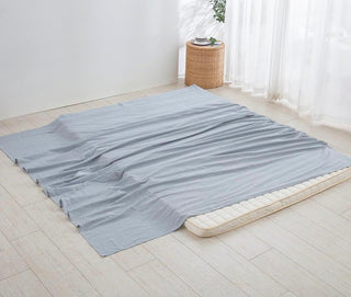 AVA.Home オーガニックコットン フラットシーツ 綿100% 洗いざらし加工 シングル・ダブル対応