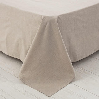 AVA.Home オーガニックコットン フラットシーツ 綿100% 洗いざらし加工 シングル・ダブル対応