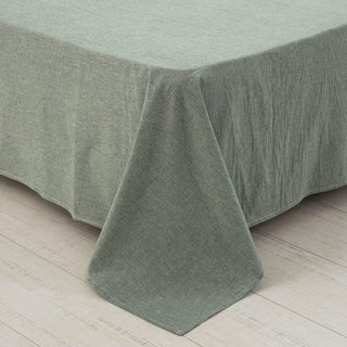 AVA.Home オーガニックコットン フラットシーツ 綿100% 洗いざらし加工 シングル・ダブル対応