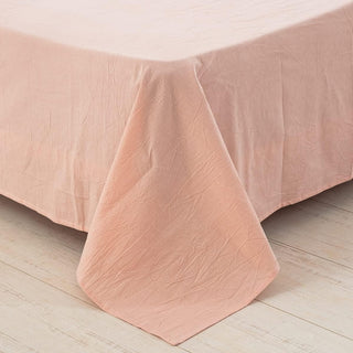 AVA.Home オーガニックコットン フラットシーツ 綿100% 洗いざらし加工 シングル・ダブル対応