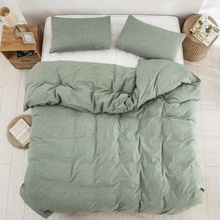 AVA.Home オーガニックコットン 掛け布団カバー 洗いざらし 綿100% 防ダニ加工