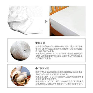 AVA.Home ホテル品質 ボックスシーツ エジプト超長綿100% シルクタッチ マットレスカバー 防ダニ加工