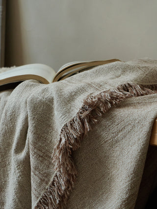 AVA.Home リネンコットン マルチカバー 245×250cm | ベッドカバー ソファカバー ブランケット 5WAY