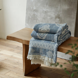 AVA.Home リネンコットン マルチカバー 245×250cm | ベッドカバー ソファカバー ブランケット 5WAY