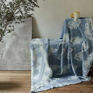 AVA.Home リネンコットン マルチカバー 245×250cm | ベッドカバー ソファカバー ブランケット 5WAY