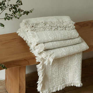 AVA.Home リネンコットン マルチカバー 245×250cm | ベッドカバー ソファカバー ブランケット 5WAY