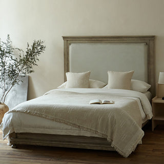 AVA.Home リネンコットン マルチカバー 245×250cm | ベッドカバー ソファカバー ブランケット 5WAY