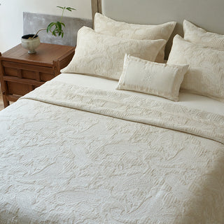 AVA.Home 三層コットンリネン ベッドカバー 3点セット