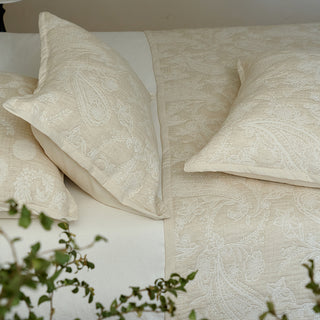 AVA.Home 三層コットンリネン ベッドカバー 3点セット