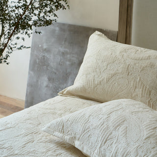 AVA.Home 三層コットンリネン ベッドカバー 3点セット